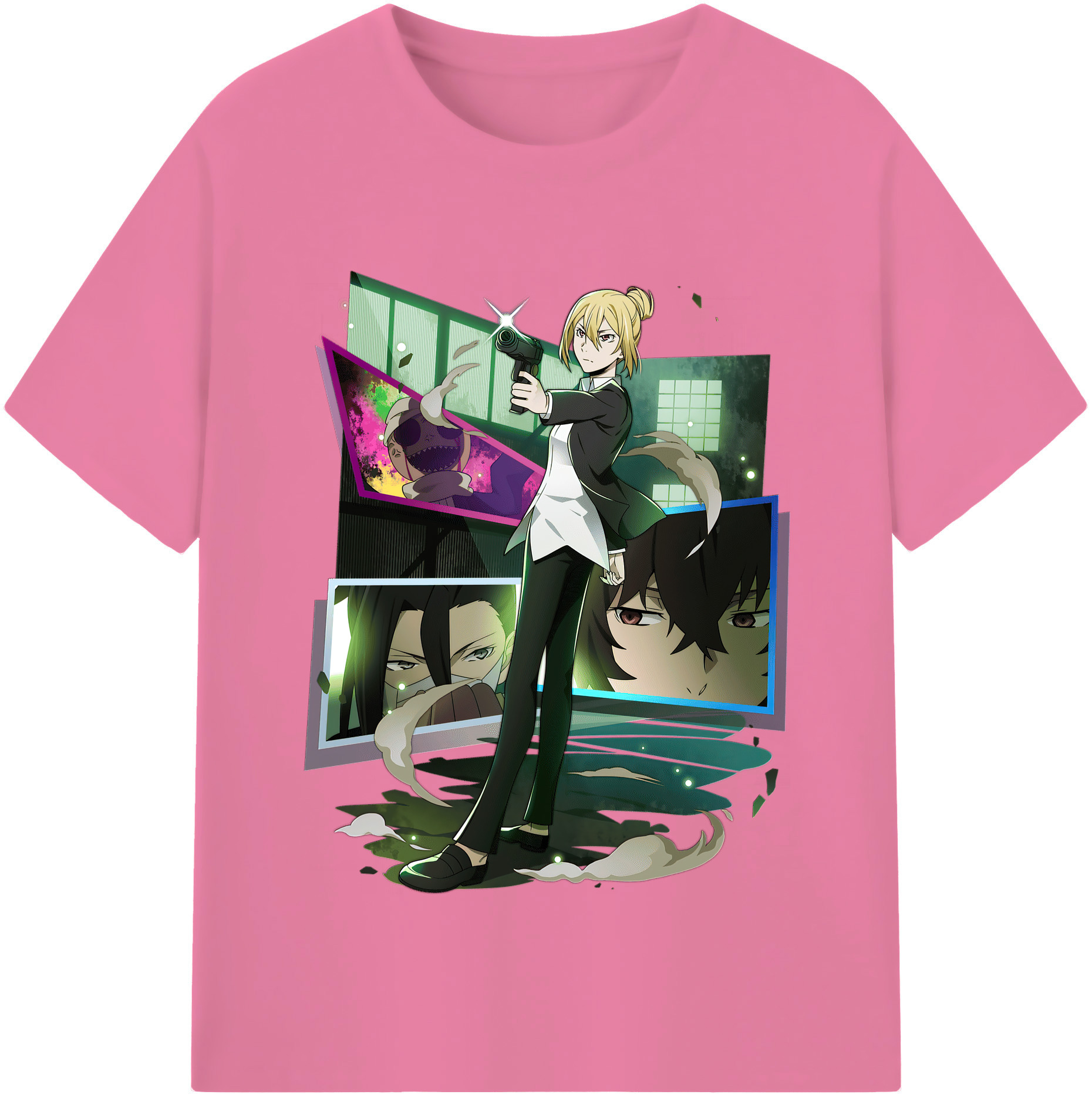 （画像用） 文豪ストレイドッグス Bungo Stray Dogs 綿100％半袖Tシャツ（フロントプリント）